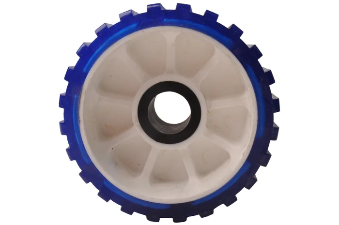 128×75 mm Kielrolle blau 20,5 mm Nabendurchmesser