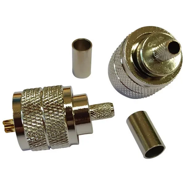 1852 VHF stik PL259 til 6mm kabel, crimpning, 2-pak Im Angebot Günstig