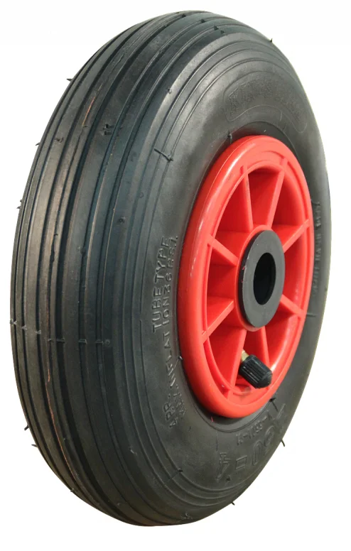 2.50-4 LKW-Sackkarrenrad – Luftreifen und Kunststofffelge – 75 kg maximale Belastung – 20 mm Achsloch/Nabendurchmesser – inklusive Rollenlager