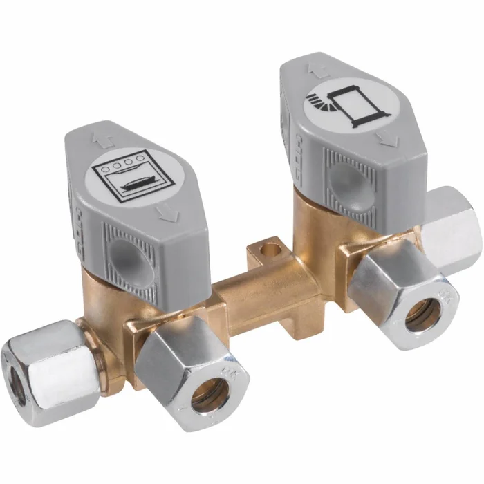 2-Wege-Oliven-Anschlussventil gleise 6/8 GOK