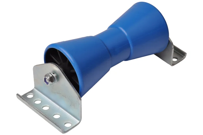 200×85 mm Kielrollensatz – blau – komplett auf Träger