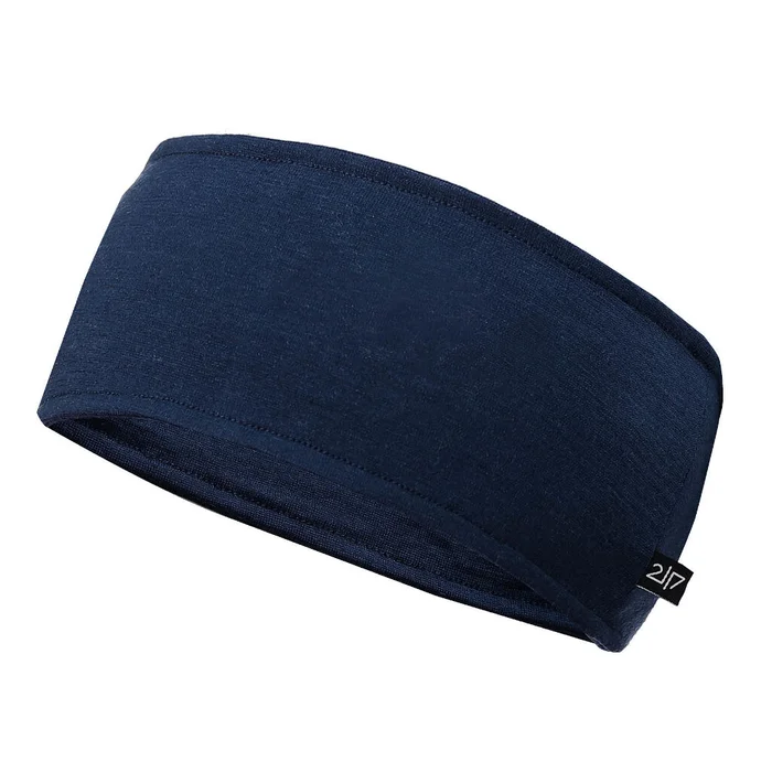 2117 Fanby Stirnband Merinowolle Marineblau
