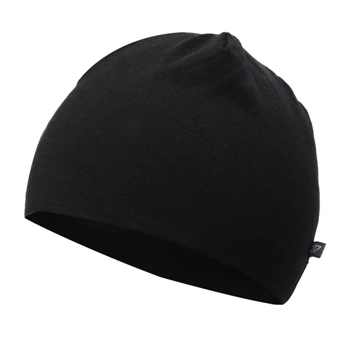 2117 Maireby Mütze Merinowolle Schwarz