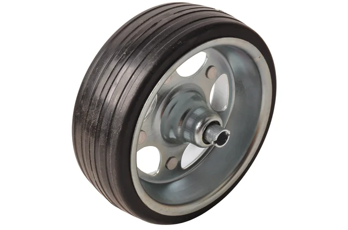 250×120 mm Stützrad mit Stahlfelge – 20 mm Naben-Durchmesser – 500 kg Tragfähigkeit –