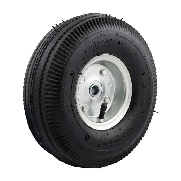 3.50-4 Sackkarrenrad – Luftreifen und Stahlfelge – 75 kg maximale Belastung – 16 mm Achsloch/Nabendurchmesser – inklusive Kugellager