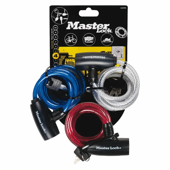 3er-Set Diebstahlschutz 1,8 Meter MASTERLOCK