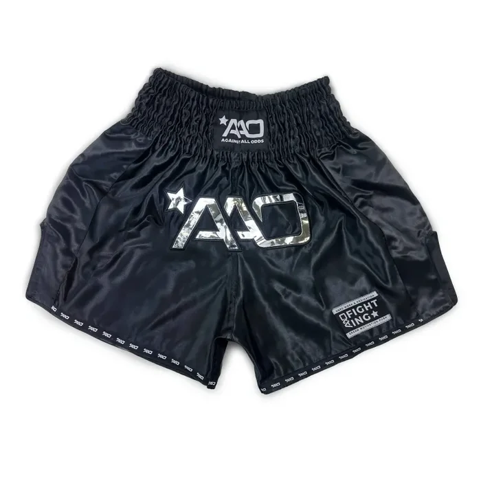 Aao muay thai Shorts – Clean Ausgabe schwarz