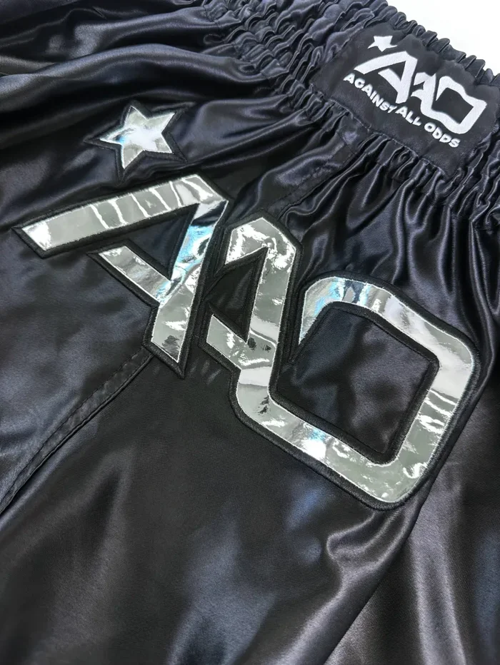 Aao muay thai Shorts – Clean Ausgabe schwarz – Bild 3