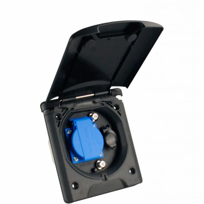 ABL Universal-Vorzeltsteckdose, schwarz