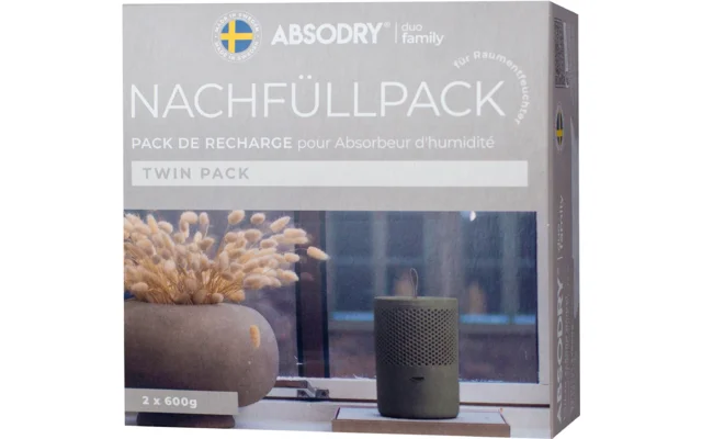 Absodry Duo Family Nachfüllpackung mit Frischeduft für Series 6 und Hanger mit 2×600 g