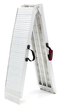 Acebikes gebogene Aluminium-Rampe mit Griffen – geeignet für Motorräder