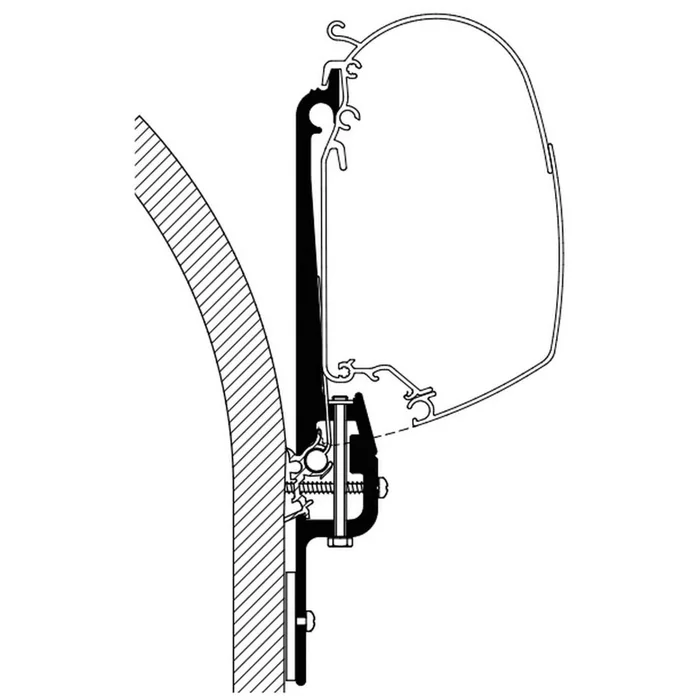 Adapter Trific Vivaro für Omnistor Markisen 4900/5200 THULE