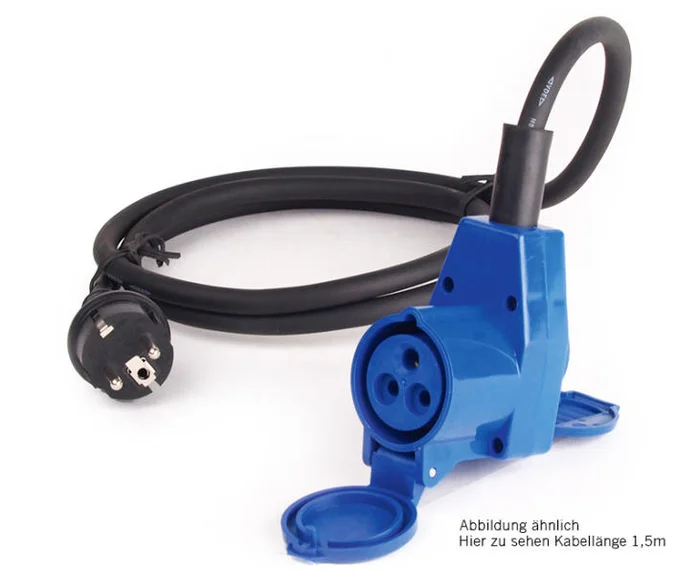 Adapterkabel Schukostecker mit Winkelkupplung – 25 m