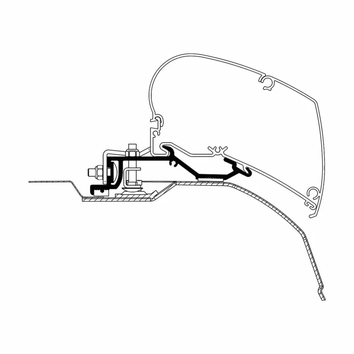 Adapterrollos Boxer / Jumper / Ducato seit 2007 Länge: 3, 25 Meter THULE