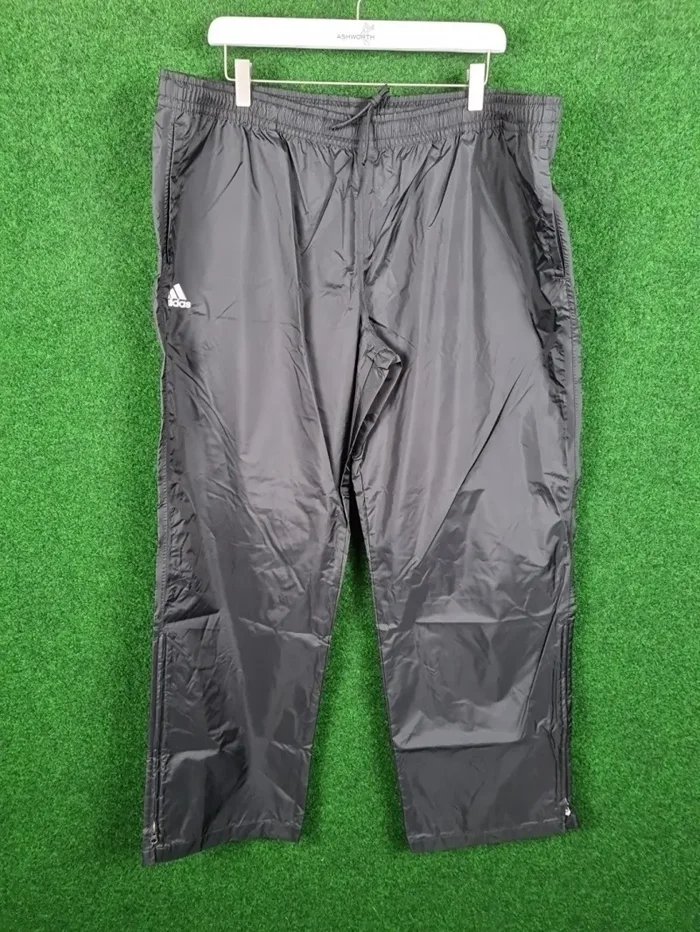 ADIDAS leichte Regenhose – Damen (Schwarz, XL, Packable, 100% Polyamid)