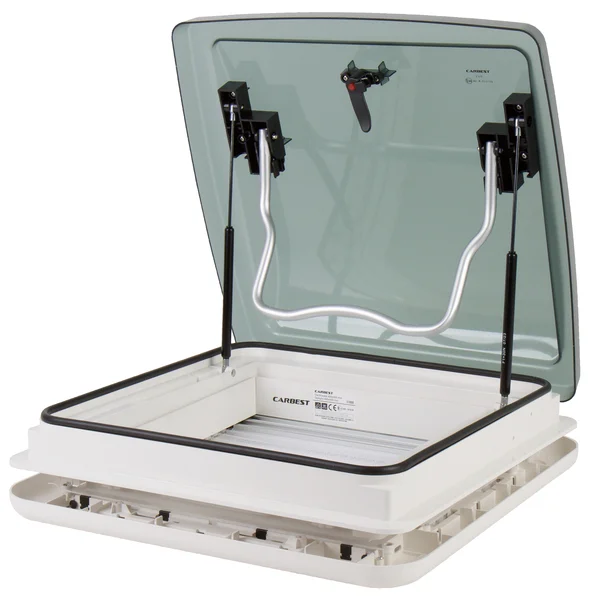 Aerodynamische Dachhaube inkl. Verdunkelung und Moskitonetz – 40 x 40 cm