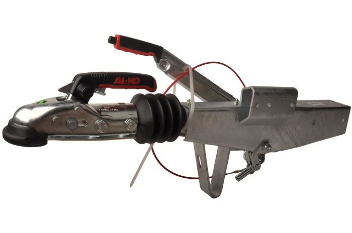 AL-KO Auflaufeinrichtung für Anhänger 90S/3 – 1000 kg maximale Anhängelast Auflaufbremse – 70 mm Steckdosenanschluss – inklusive Stützradhalterung