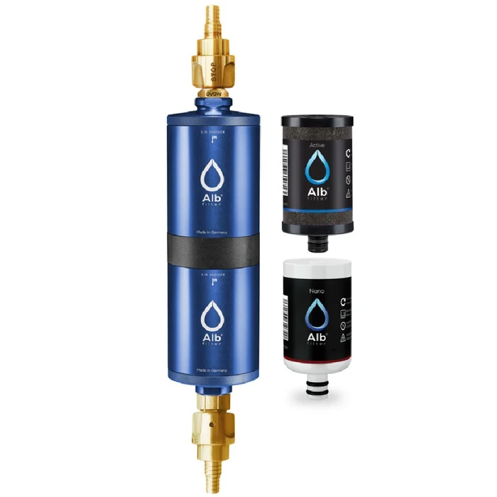 Alb Filter Fusion Active+Nano Trinkwasserfilter – Travel, blau