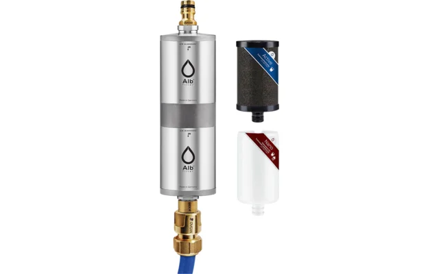 Alb Filter@ FUSION Active+Nano Trinkwasserfilter Camping-Set: Mobil mit Koffer Edelstahl Natur