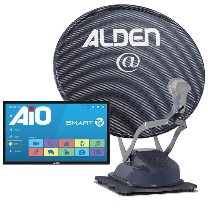 Alden Sat-Anlage Onelight EVO 60 Platinium inkl. TV A.I.O. Smart 24 Zoll
