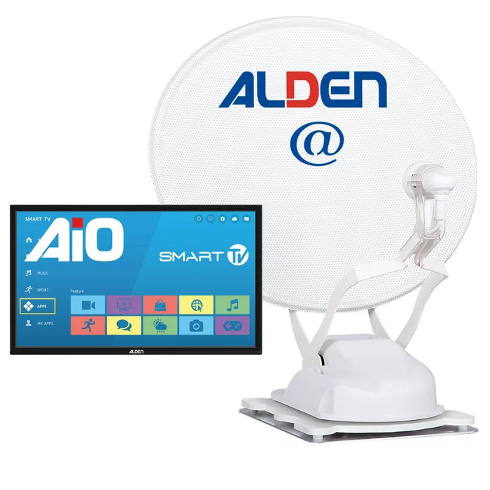 Alden Sat-Anlage Onelight EVO 60 Ultrawhite inkl. TV A.I.O. Smart 24 Zoll