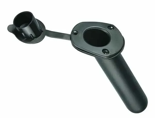 Angelrutenhalterabdeckung aus schwarzem PVC