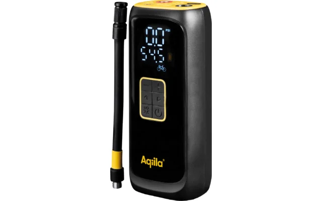 Aqiila Airbird C4 tragbarer Kompressor Luftpumpe integriert mit Powerbank und LED-Taschenlampe 4000 mAh Akku