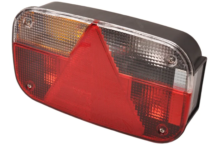 Aspöck Multipoint 3 Rückleuchte links – 8-polig – 244x138x60 mm – mit Aspöck-Steckverbinder