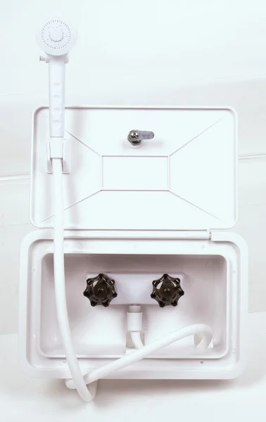 Außendusche Box, weiß, abschließbar, 345x220mm