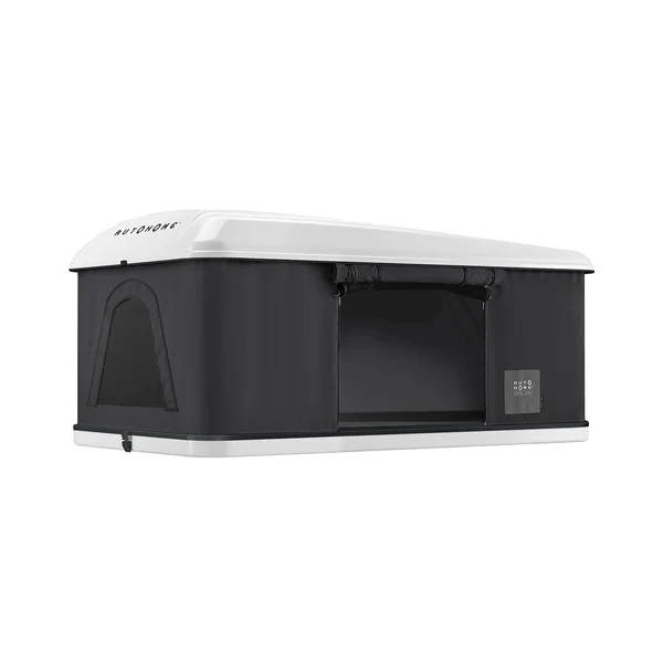 AUTOHOME 1.0 Hartschalen-Dachzelt – Stoff Grau – Schale Weiß – Small