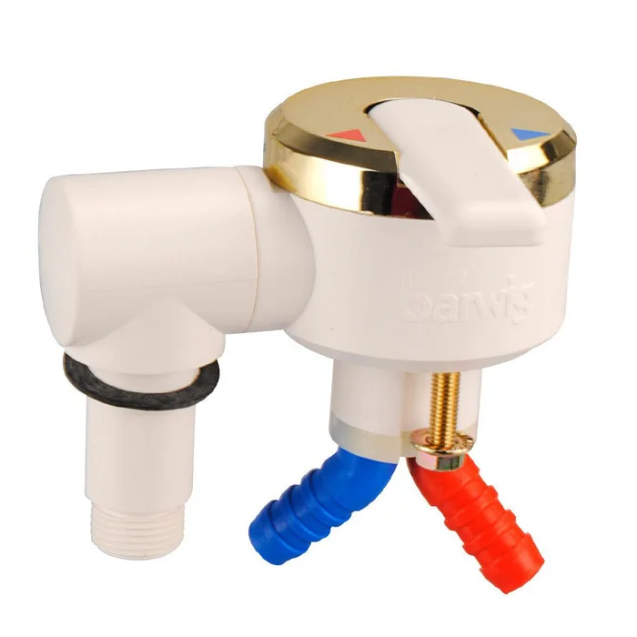 Barwig Einhebelmischer Perfect Dusche – weiß/gold