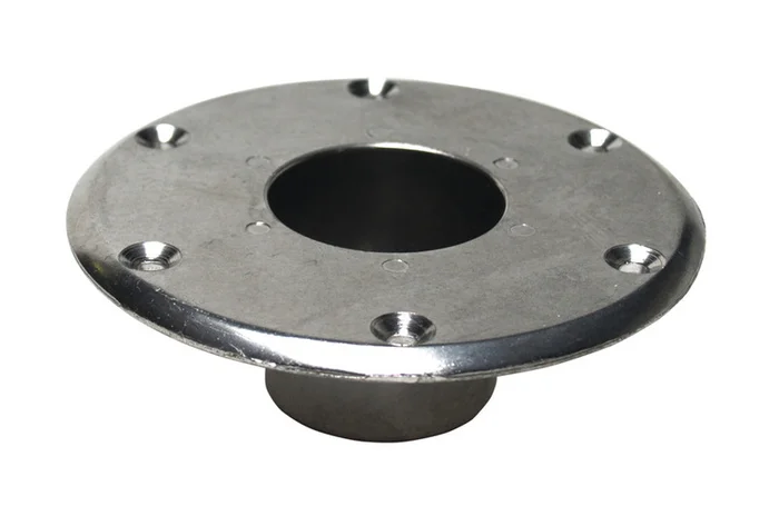 Befestigungsrosetten für Tischsäule – Chrom