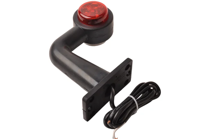 Begrenzungsleuchte LED rechts-gewinkelt rot/weiß – links