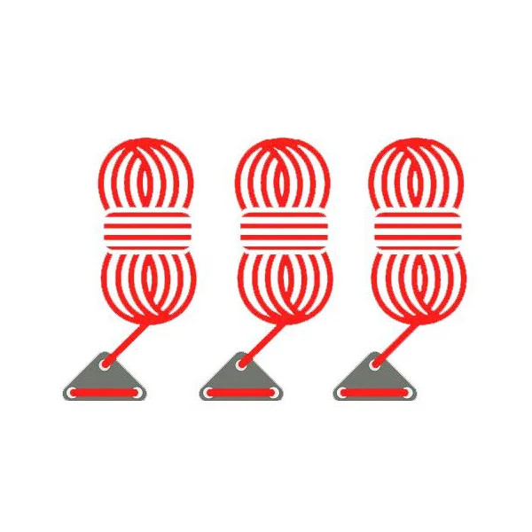 Bent Abspannleine rot