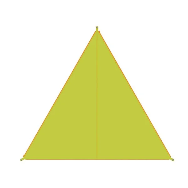 Bent Sonnensegel Zip Canvas Caribbean lime punch