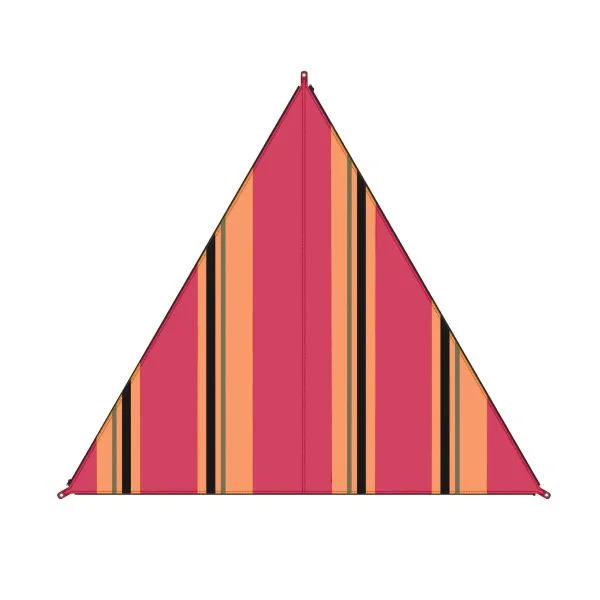 Bent Sonnensegel Zip Canvas Oriental stripe cherry