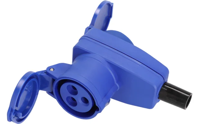 Berger CEE-Winkelkupplung 3-polig und Schutzkontakt-Kupplung