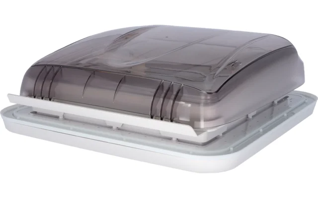 Berger Dachhaube 40×40 cm mit Moskitoschutz & Verdunkelungsrollo transparent