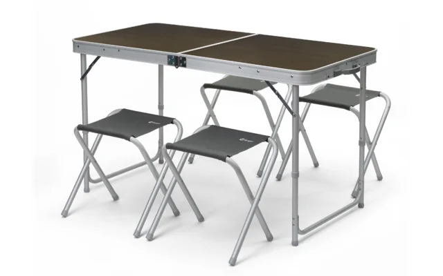 Berger Solo + 4 Hocker Picknicktisch 60 x 120 cm