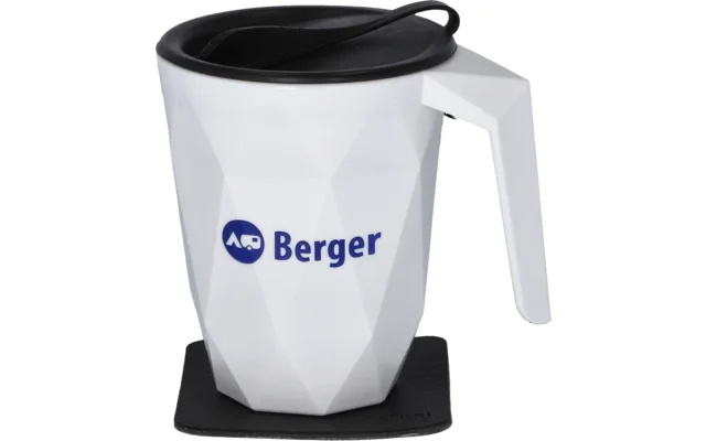 Berger Tasse To-Go Kunststoff Henkeltasse mit Magnetboden 300 ml