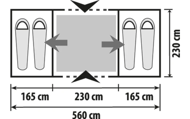 Berger Zelt Lagoon 4 Air Familienzelt für 4 Personen