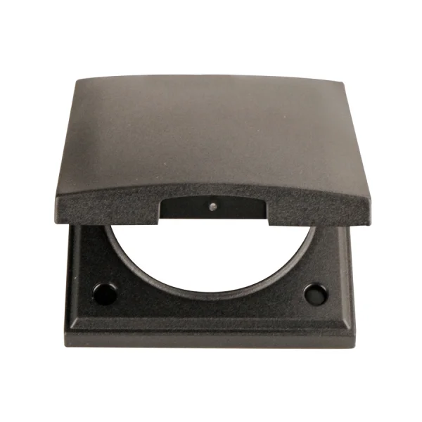 Berker Integro Flow Rahmen mit Klappdeckel, anthrazit matt