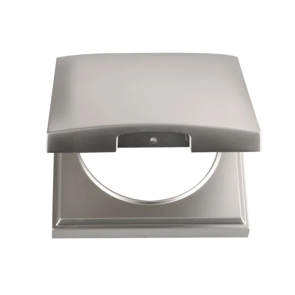 Berker Integro Flow Rahmen mit Klappdeckel, chrom matt