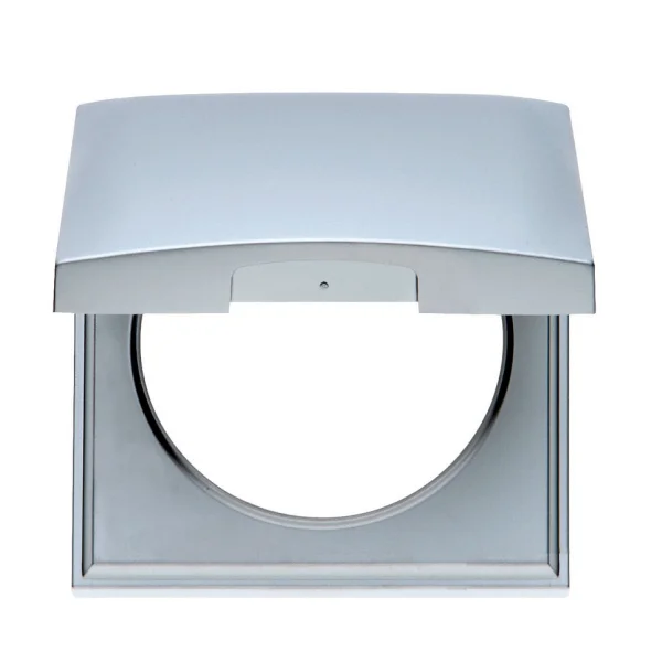 Berker Integro Flow Rahmen mit Klappdeckel, grau