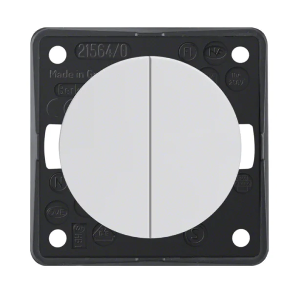 Berker Integro Flow Serienschalter,weiß glänzend