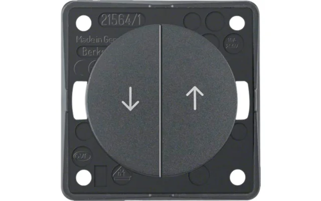 Berker Integro Jalousie-Serientaster mit Aufdruck Symbol Pfeile