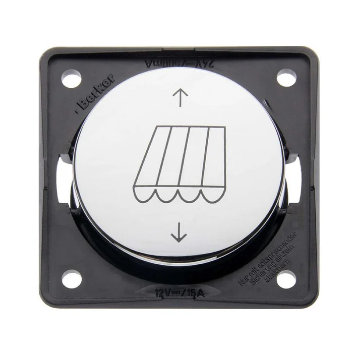 Berker Markisentaster, chrom glänzend