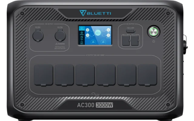 BLUETTI AC300 tragbare Powerstation mit integriertem Wechselrichter 3000 W