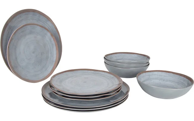 Bo-Camp Halo Geschirr-Set Melamin 12-tlg.