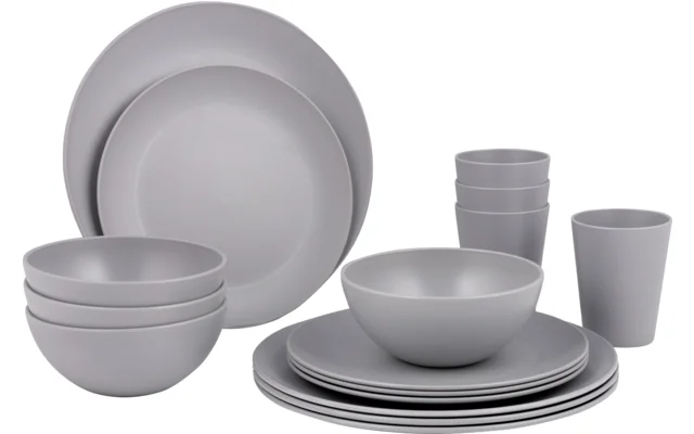 Bo-Camp Renew Geschirrset aus recyceltem RPET 16-teilig
